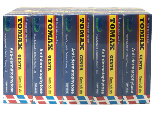 Tomax Genta Anti Dermatophytose cọc 10 tuýp x 6g Bình Nguyên